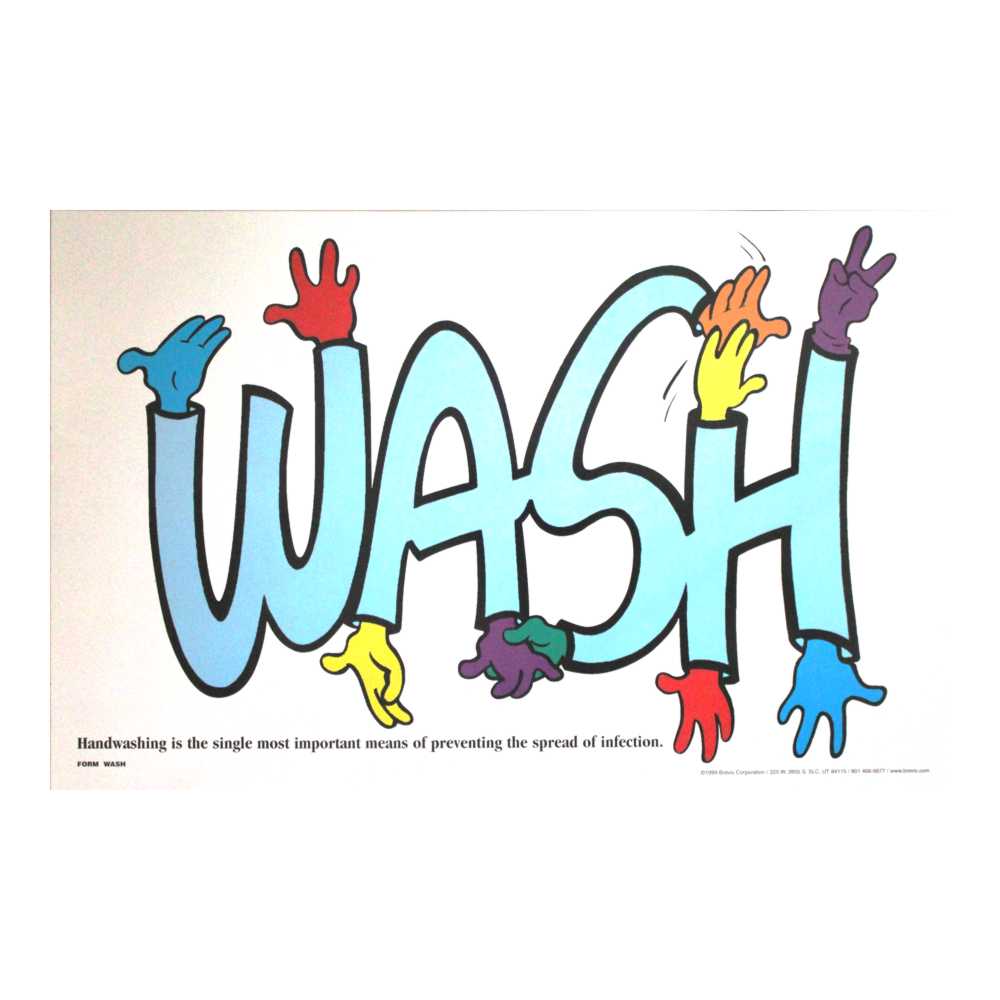 WASH Your Hands Poster – 430 x 280mm