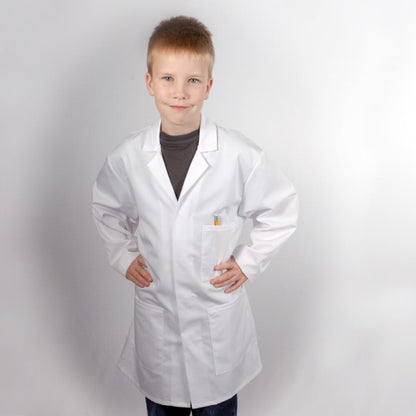 Kids White Embroidered "Doctor" Lab Coat