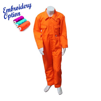 Embroidered Kids Coveralls / Boiler Suit