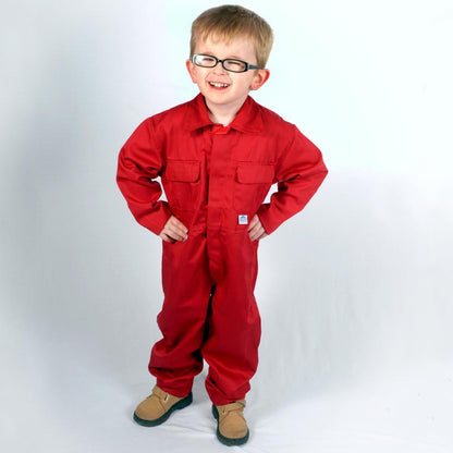 Kids Coveralls / Boiler Suit (Red)