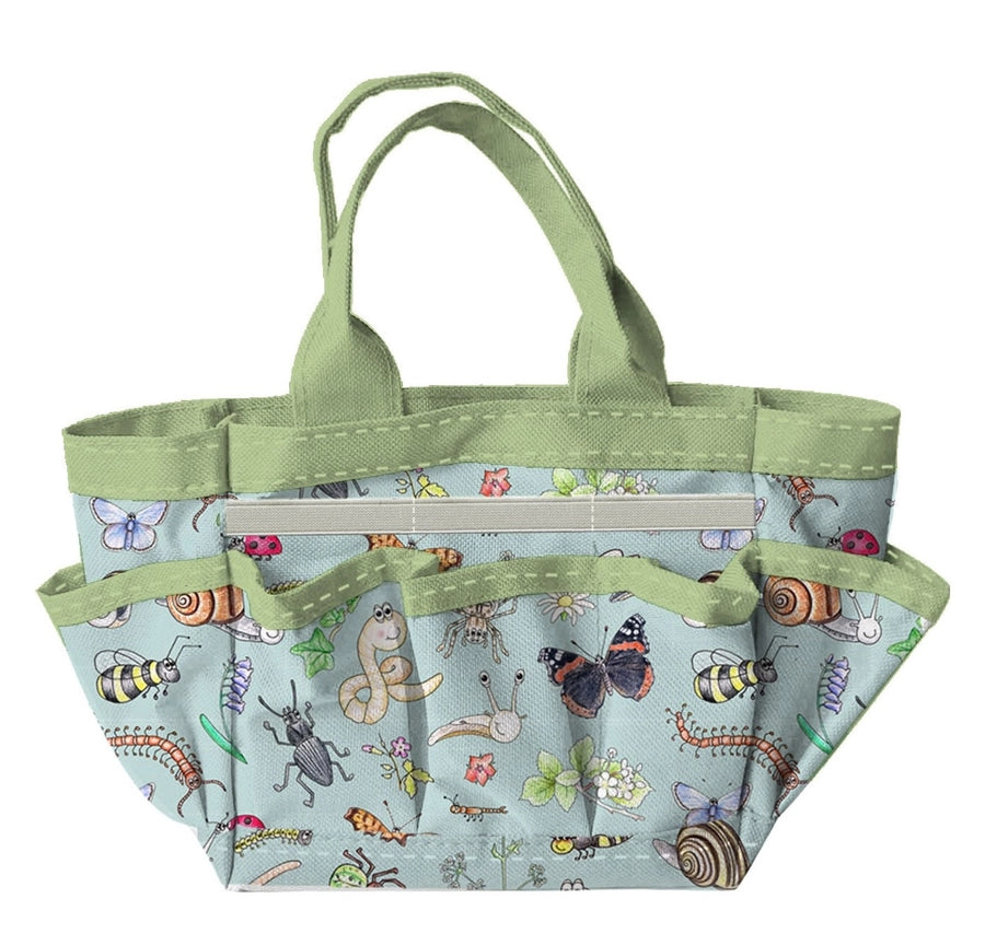 Children's Garden Tool Bag, Hand Tools and Plant Markers Gift Set