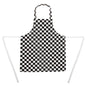Childrens Bib Apron Big Black and White Check
