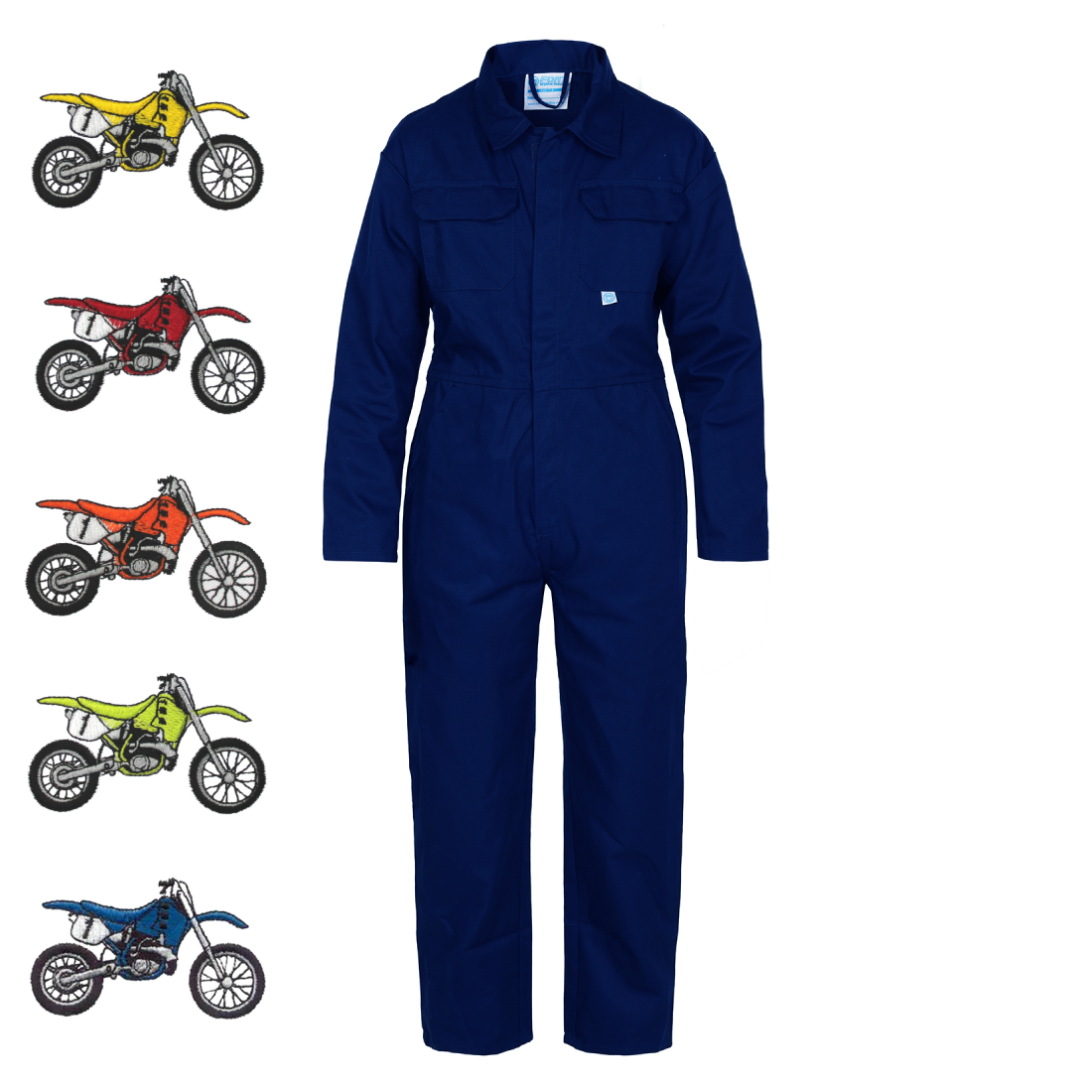 Kids Motocross Bike "Themed" Embroidered Coveralls