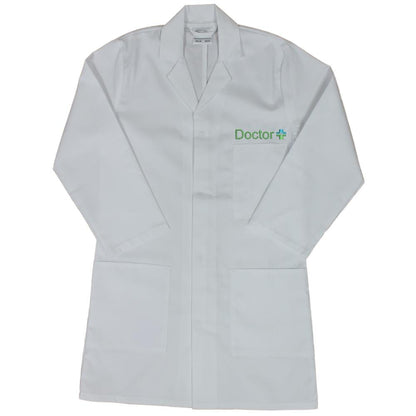 Kids White Embroidered "Doctor" Lab Coat