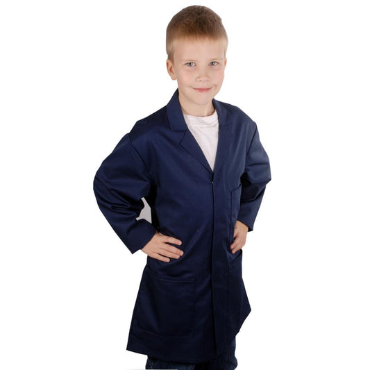 Kids Navy Lab & Work Coat