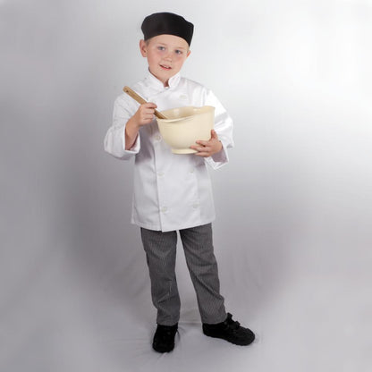 Kids White Chef Jacket / Coat - with Embroidery Option