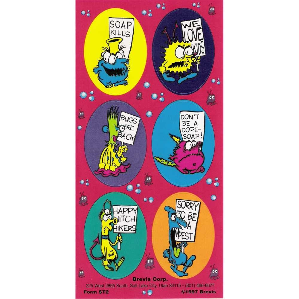 Sample Sticker Sheet (Actual sheet included in the kit may vary)