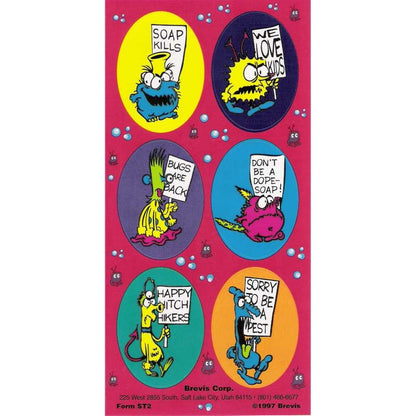 Sample Sticker Sheet (Actual sheet included in the kit may vary)
