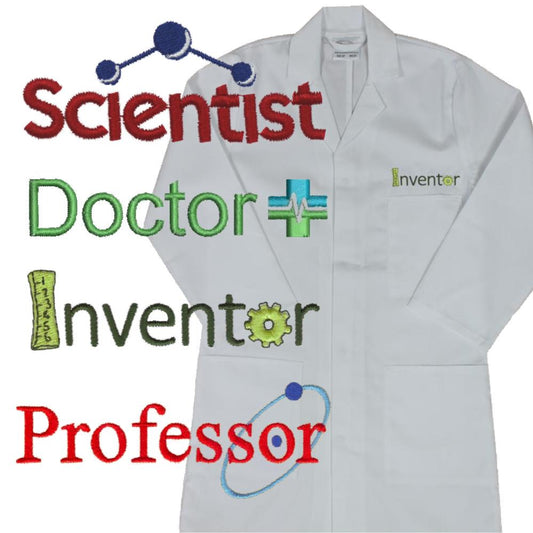 Kids "Themed" Embroidered Lab Coat