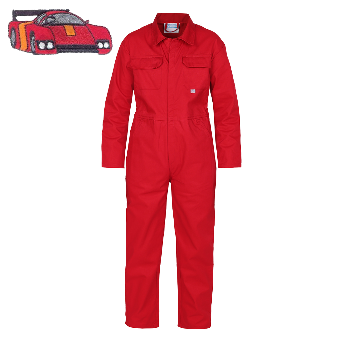 Kids Racing Car "Themed" Embroidered Coveralls