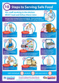 10 Steps to Serving Safe Food Poster