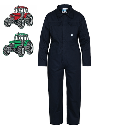 Kids Tractor "Themed" Embroidered Coveralls