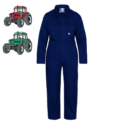 Kids Tractor "Themed" Embroidered Coveralls
