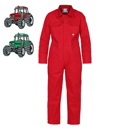 Kids Tractor "Themed" Embroidered Coveralls
